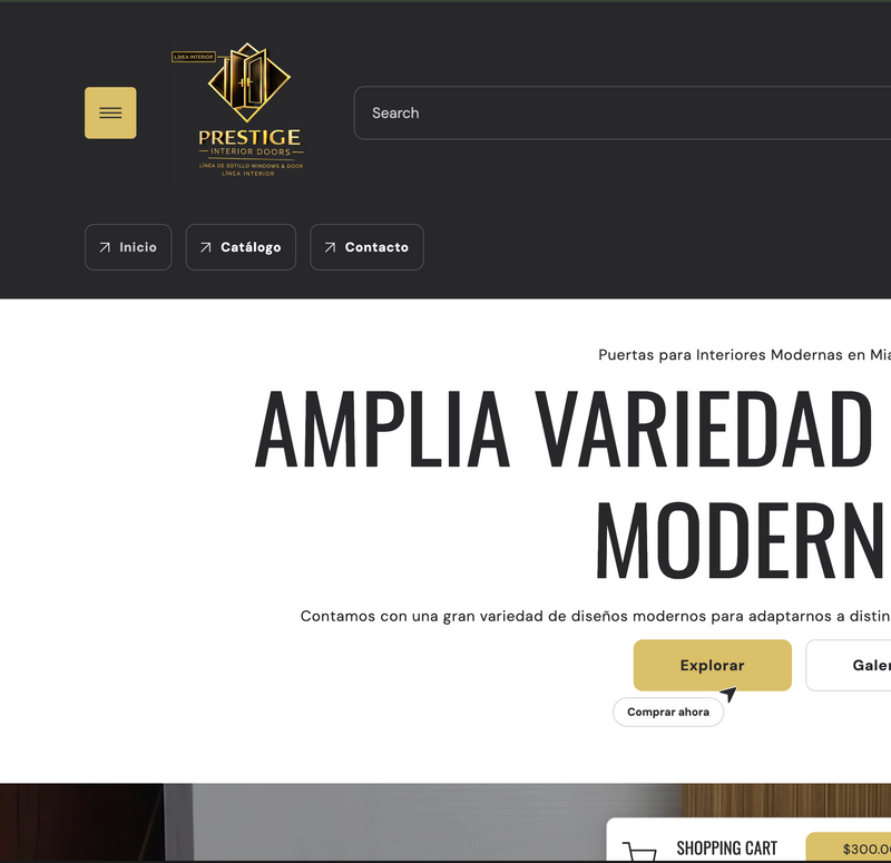 Captura del sitio web de Sotillo Windows & Doors con anuncios en Meta